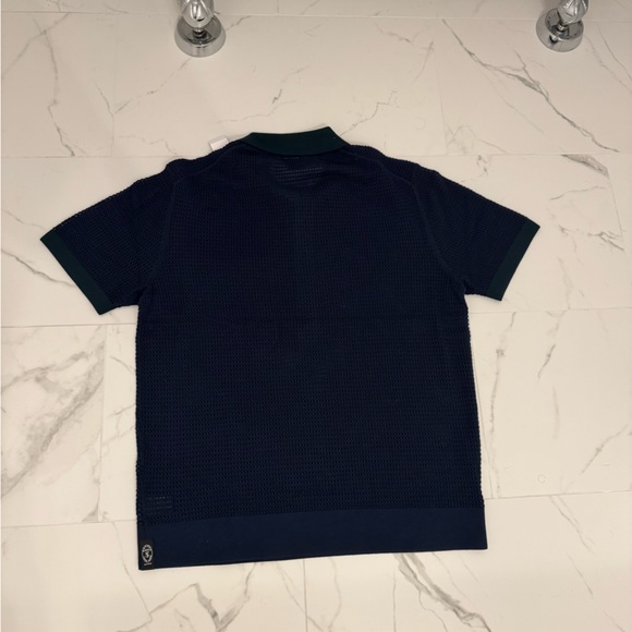 Todd Snyder Club Sweater Polo Navy Green size Large L $278 NWT - Picture 5 of 8